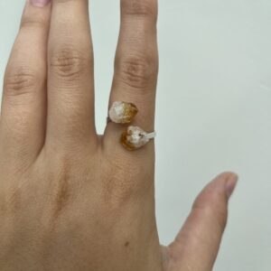 Ring Ruwe Citrien (Sterling Zilver | 925)
