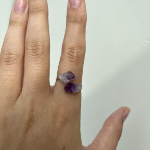 Ring Ruwe Amethist (Sterling Zilver | 925)