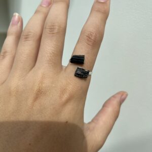 Ring Ruwe Toermalijn (Sterling Zilver | 925)