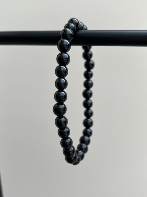Kogelarmband Zwarte Obsidiaan (6 mm)