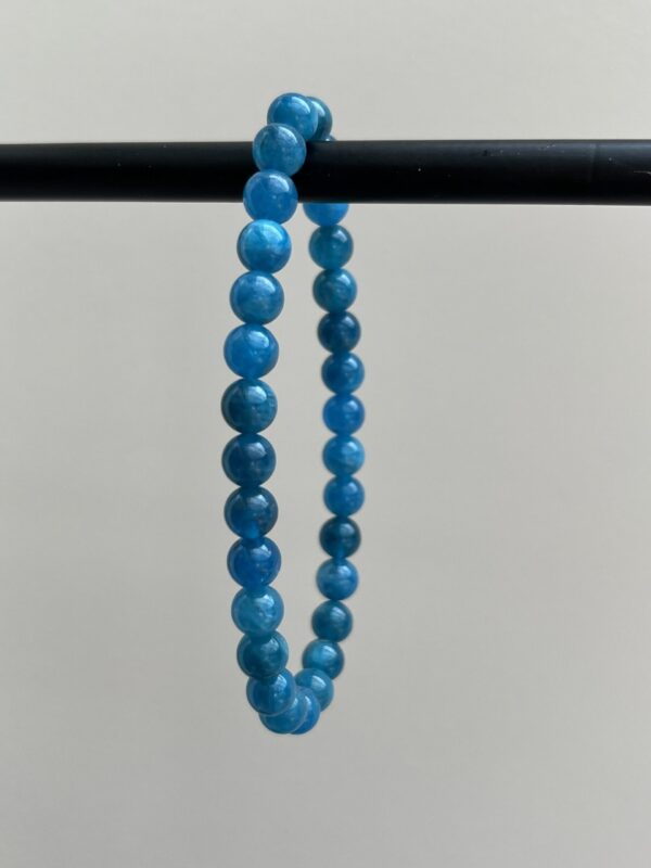 Kogelarmband Blauwe Apatiet (6 mm)