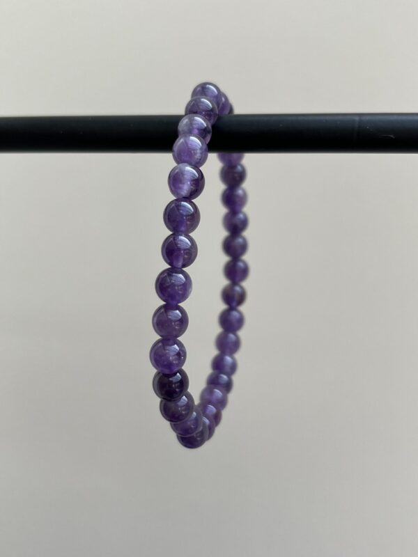 Kogelarmband Amethist (6 mm)