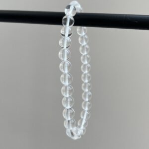 Kogelarmband Bergkristal (6 mm)