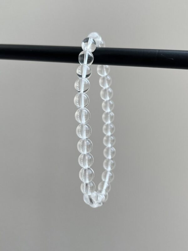 Kogelarmband Bergkristal (6 mm)