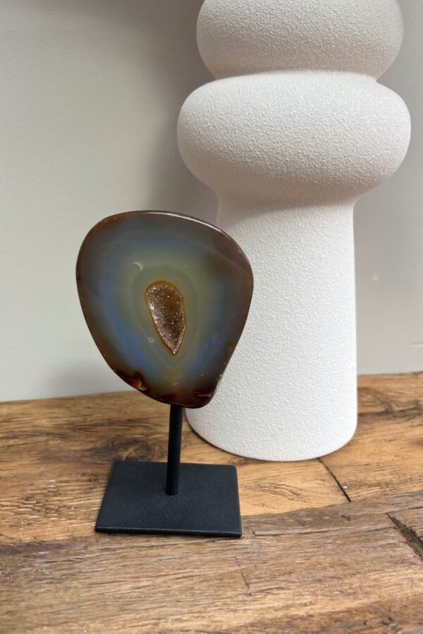 Agaat Geode op Standaard - S | A10